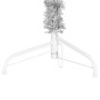 Medio árbol de Navidad artificial con soporte plateado 240 cm de vidaXL, Arboles de navidad - Ref: Foro24-344598, Precio: 22,...