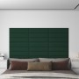 Wall panels 12 pcs dark green fabric 60x15 cm 1.08 m² by vidaXL, Wall covering - Ref: Foro24-343821, Price: 33,90 €, Discount: %