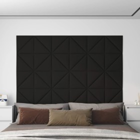 Wall panels 12 pcs black fabric 30x30 cm 0.54 m² by vidaXL, Wall covering - Ref: Foro24-343936, Price: 18,85 €, Discount: %