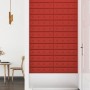 Wall panels 12 pcs red-red synthetic leather 60x15 cm 1.08m² by vidaXL, Wall covering - Ref: Foro24-343986, Price: 28,96 €, D...