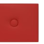 Wall panels 12 pcs red-red synthetic leather 60x15 cm 1.08m² by vidaXL, Wall covering - Ref: Foro24-343986, Price: 28,96 €, D...