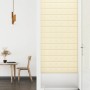 Wall panels 12 units synthetic leather cream 90x15 cm 1.62 m² by vidaXL, Wall covering - Ref: Foro24-343996, Price: 35,03 €, ...