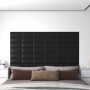 Wall panels 12 pcs black synthetic leather 30x15 cm 0.54 m² by vidaXL, Wall covering - Ref: Foro24-343771, Price: 31,13 €, Di...