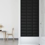 Wall panels 12 pcs black synthetic leather 30x15 cm 0.54 m² by vidaXL, Wall covering - Ref: Foro24-343771, Price: 31,13 €, Di...