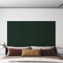 Wall panels 12 pcs dark green velvet 60x30 cm 2.16m² by vidaXL, Wall covering - Ref: Foro24-343865, Price: 74,28 €, Discount: %