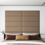 Wall panels 12 pcs cappuccino synthetic leather 90x30 cm 3.24 m² by vidaXL, Wall covering - Ref: Foro24-343915, Price: 92,98 ...