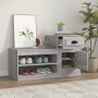 Mueble zapatero madera contrachapada gris Sonoma 100x42x60 cm de vidaXL, Zapateros y organizadores de calzado - Ref: Foro24-8...