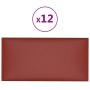 Wandpaneele 12 Stück rotes PE-Leder 30x15 cm 0,54 m² von vidaXL, Wandverkleidung - Ref: Foro24-343776, Preis: 19,20 €, Rabatt: %