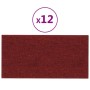 Wall panels 12 pcs red fabric 60x30 cm 2.16 m² by vidaXL, Wall covering - Ref: Foro24-343848, Price: 37,63 €, Discount: %