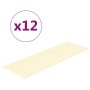 Wandpaneele 12 Stück cremefarbenes Kunstleder 90x30 cm 3,24 m² (3,24 sqm) von vidaXL, Wandverkleidung - Ref: Foro24-344003, P...