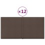 Paneles de pared 12 uds tela gris taupe 30x15 cm 0,54 m² de vidaXL, Recubrimiento de paredes - Ref: Foro24-344016, Precio: 18...