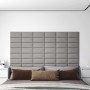 Wall panels 12 pcs light gray fabric 30x15 cm 0.54 m² by vidaXL, Wall covering - Ref: Foro24-343761, Price: 31,52 €, Discount: %