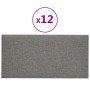 Wall panels 12 pcs light gray fabric 30x15 cm 0.54 m² by vidaXL, Wall covering - Ref: Foro24-343761, Price: 31,52 €, Discount: %