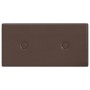 Wall panels 12 pcs brown synthetic leather 30x15 cm 0.54 m² by vidaXL, Wall covering - Ref: Foro24-343973, Price: 24,36 €, Di...