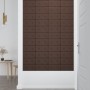 Wall panels 12 pcs brown synthetic leather 30x15 cm 0.54 m² by vidaXL, Wall covering - Ref: Foro24-343973, Price: 24,36 €, Di...