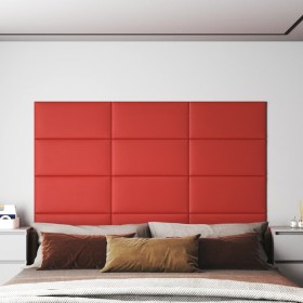 Wall panels 12 pcs red PE leather 60x30 cm 2.16 m² by vidaXL, Wall covering - Ref: Foro24-343857, Price: 60,27 €, Discount: %