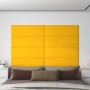 Wall panels 12 pcs yellow velvet 90x30 cm 3.24 m² by vidaXL, Wall covering - Ref: Foro24-343925, Price: 96,56 €, Discount: %