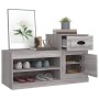 Mueble zapatero madera contrachapada gris Sonoma 100x42x60 cm de vidaXL, Zapateros y organizadores de calzado - Ref: Foro24-8...