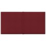 Paneles de pared 12 uds tela rojo tinto 30x15 cm 0,54 m² de vidaXL, Recubrimiento de paredes - Ref: Foro24-344013, Precio: 24...