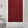 Wall panels 12 pcs red fabric 30x15 cm 0.54 m² by vidaXL, Wall covering - Ref: Foro24-344013, Price: 24,27 €, Discount: %