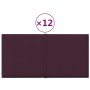 Paneles de pared 12 uds tela morado 30x15 cm 0,54 m² de vidaXL, Recubrimiento de paredes - Ref: Foro24-344015, Precio: 24,82 ...