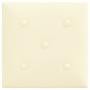 Wall panels 12 pcs synthetic leather cream 30x30 cm 1.08 m² by vidaXL, Wall covering - Ref: Foro24-343975, Price: 35,99 €, Di...