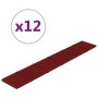 Wall panels 12 units red wine fabric 90x15 cm 1.62 m² by vidaXL, Wall covering - Ref: Foro24-344097, Price: 34,29 €, Discount: %