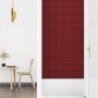 Wall panels 12 units red wine fabric 90x15 cm 1.62 m² by vidaXL, Wall covering - Ref: Foro24-344097, Price: 34,29 €, Discount: %