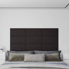 Wandpaneele 12 Stück schwarzes Kunstleder 60x30 cm 2,16 m² von vidaXL, Wandverkleidung - Ref: Foro24-343988, Preis: 49,99 €, ...