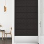 Wall panels 12 pcs black synthetic leather 60x30 cm 2.16 m² by vidaXL, Wall covering - Ref: Foro24-343988, Price: 67,20 €, Di...