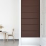 Wall panels 12 pcs brown synthetic leather 90x30 cm 3.24 m² by vidaXL, Wall covering - Ref: Foro24-343917, Price: 64,99 €, Di...