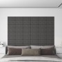 Wall panels 12 pcs gray synthetic leather 30x15 cm 0.54 m² by vidaXL, Wall covering - Ref: Foro24-343970, Price: 19,03 €, Dis...