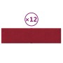 Wandpaneele 12 Stück roter Samt 60x15 cm 1,08 m² von vidaXL, Wandverkleidung - Ref: Foro24-344067, Preis: 29,99 €, Rabatt: %