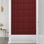 Wall panels 12 pcs red fabric 30x30 cm 1.08 m² by vidaXL, Wall covering - Ref: Foro24-343960, Price: 32,99 €, Discount: %