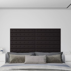 Wandpaneele 12 Stück schwarzes Kunstleder 90x15 cm 1,62 m² von vidaXL, Wandverkleidung - Ref: Foro24-343995, Preis: 36,28 €, ...