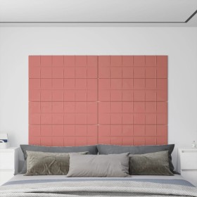 Wall panels 12 pcs pink velvet 90x30 cm 3.24 m² by vidaXL, Wall covering - Ref: Foro24-344129, Price: 66,99 €, Discount: %