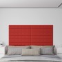 Wandpaneele 12 Stück rot-rotes Kunstleder 90x15 cm 1,62m² von vidaXL, Wandverkleidung - Ref: Foro24-344000, Preis: 36,24 €, R...