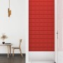 Wandpaneele 12 Stück rot-rotes Kunstleder 90x15 cm 1,62m² von vidaXL, Wandverkleidung - Ref: Foro24-344000, Preis: 36,24 €, R...