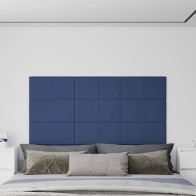 Paneles de pared 12 uds tela azul 60x30 cm 2,16 m² de vidaXL, Recubrimiento de paredes - Ref: Foro24-344082, Precio: 51,99 €,...