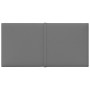 Paneles de pared 12 uds tela gris claro 30x15 cm 0,54 m² de vidaXL, Recubrimiento de paredes - Ref: Foro24-344010, Precio: 23...