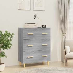 Aparador de madera contrachapada gris Sonoma 70x34x90 cm de vidaXL, Aparadores - Ref: Foro24-817346, Precio: 81,99 €, Descuen...