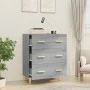 Sonoma gray plywood sideboard 70x34x90 cm by vidaXL, Sideboards - Ref: Foro24-817346, Price: 83,91 €, Discount: %
