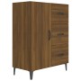 Aparador de madera de ingeniería marrón roble 69,5x34x90 cm de vidaXL, Aparadores - Ref: Foro24-817356, Precio: 76,99 €, Desc...