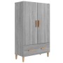 Aparador alto de madera contrachapada gris Sonoma 70x31x115 cm de vidaXL, Aparadores - Ref: Foro24-817472, Precio: 76,18 €, D...