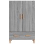 Aparador alto de madera contrachapada gris Sonoma 70x31x115 cm de vidaXL, Aparadores - Ref: Foro24-817472, Precio: 76,18 €, D...