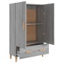 Aparador alto de madera contrachapada gris Sonoma 70x31x115 cm de vidaXL, Aparadores - Ref: Foro24-817472, Precio: 76,18 €, D...