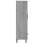 Aparador alto de madera contrachapada gris Sonoma 70x31x115 cm de vidaXL, Aparadores - Ref: Foro24-817472, Precio: 76,18 €, D...