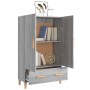 Aparador alto de madera contrachapada gris Sonoma 70x31x115 cm de vidaXL, Aparadores - Ref: Foro24-817472, Precio: 76,18 €, D...