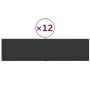 Wall panels 12 pcs black fabric 60x15 cm 1.08 m² by vidaXL, Wall covering - Ref: Foro24-344059, Price: 25,39 €, Discount: %