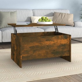 Engineered smoked oak wood coffee table 80x55.5x41.5 cm by vidaXL, Coffee table - Ref: Foro24-819269, Price: 56,99 €, Discoun...